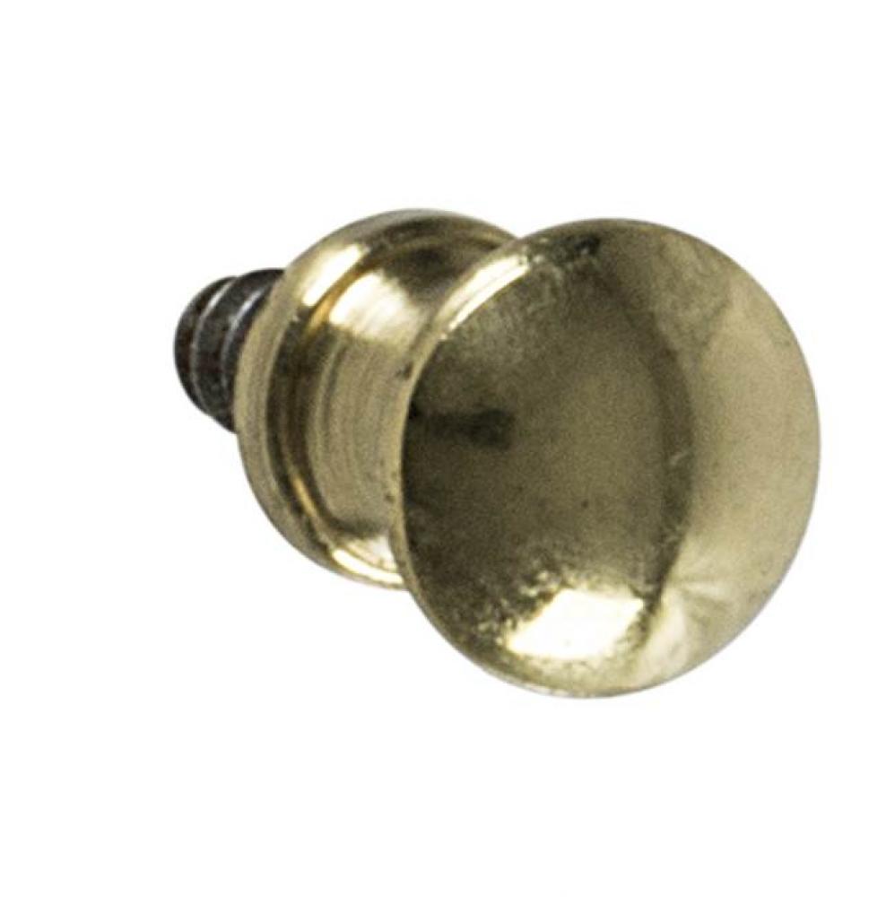 Sash Knob Brs Pol Brs 114Br06 3/8'' W/Scr