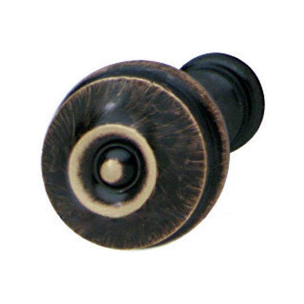 Knob, brass, brushed bronze, 145BR69, M4, diameter 30mm