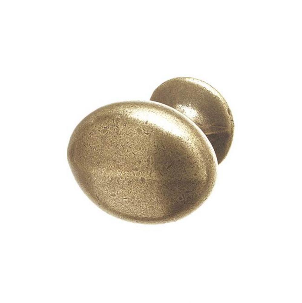 Knob, brass, antique english, 128BR09, M4, 38 x 29mm