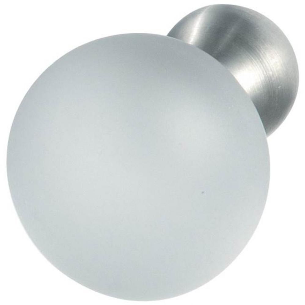 Knob, stainless steel / crystal frosted, 144SS36, M4, diameter 25mm