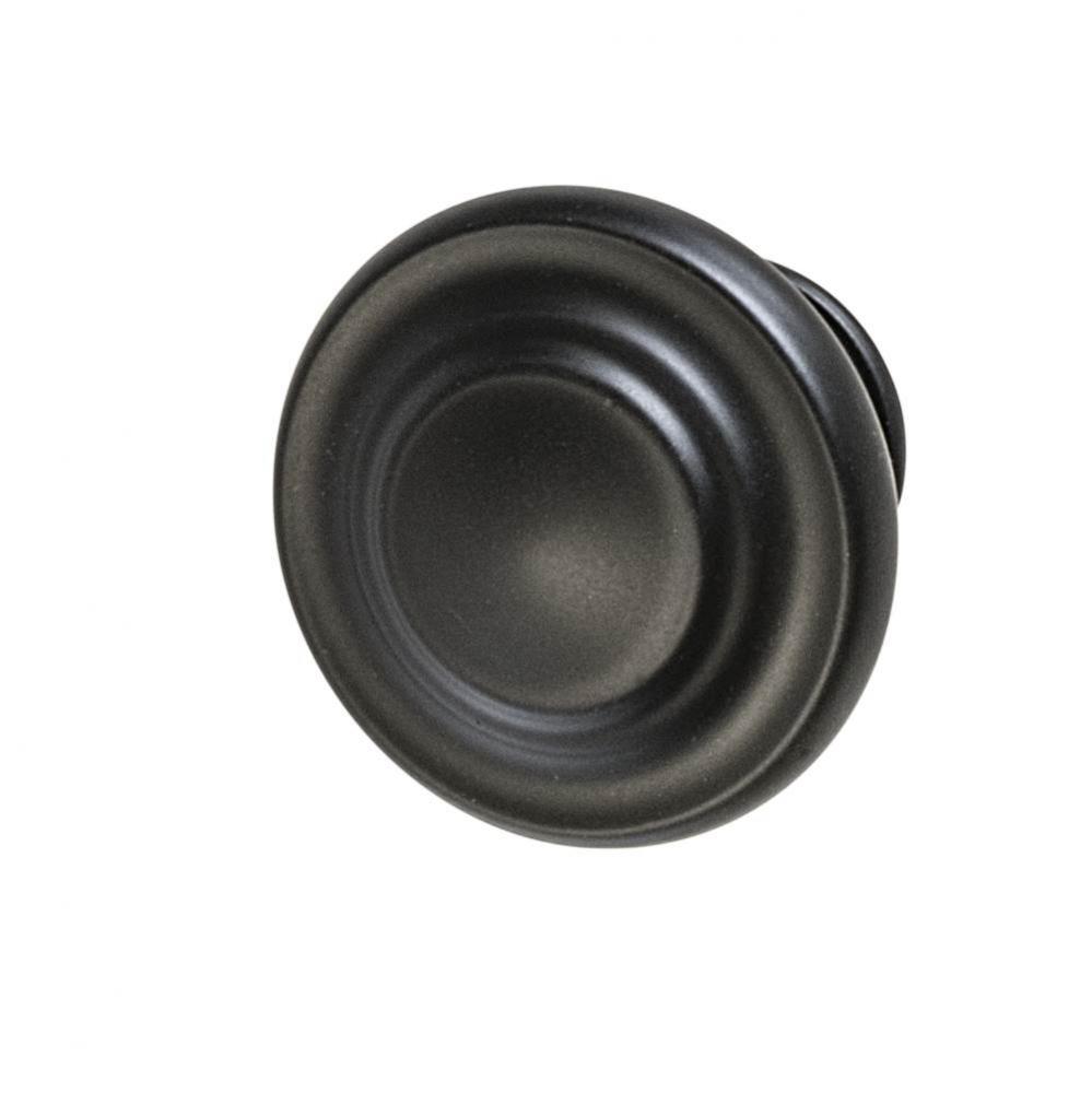 Knob Insp Zn Blk Matt 8-32 33Mm