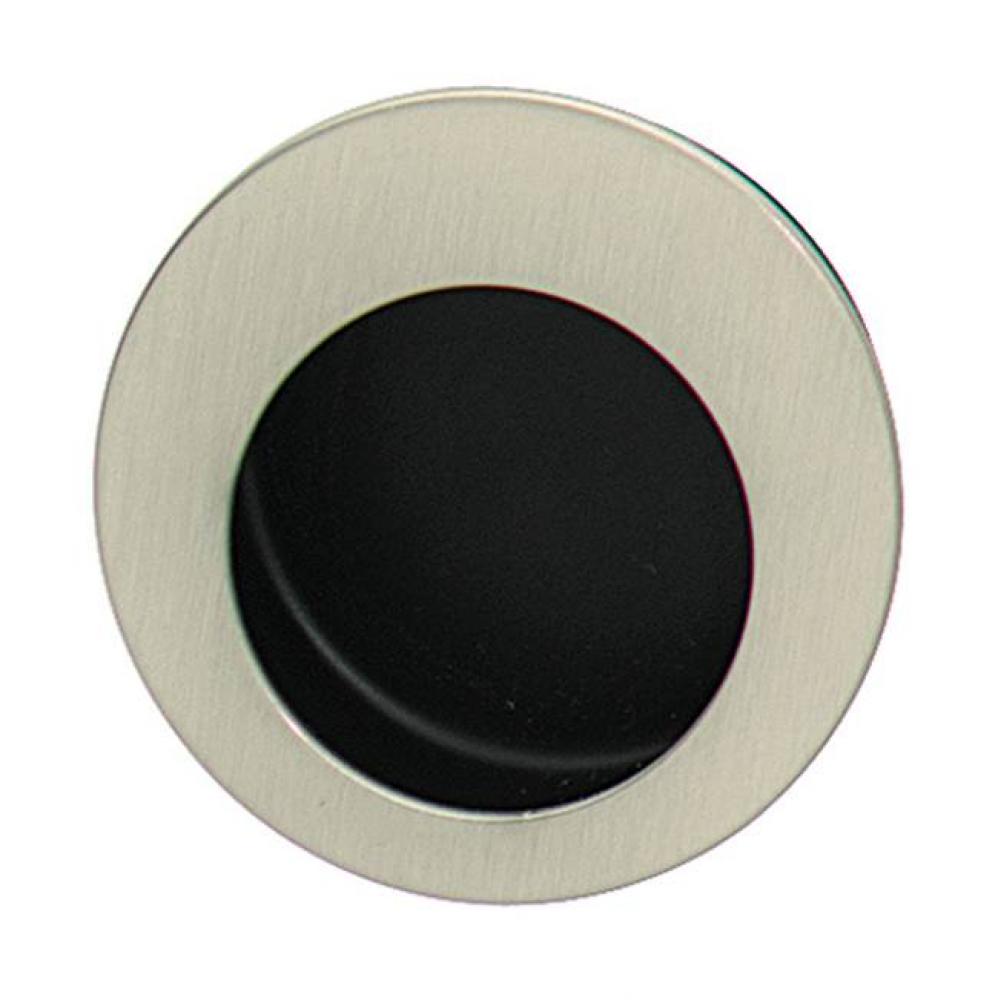 Inset Pull Satin Ni/Blk 136St28 Dia 45mm