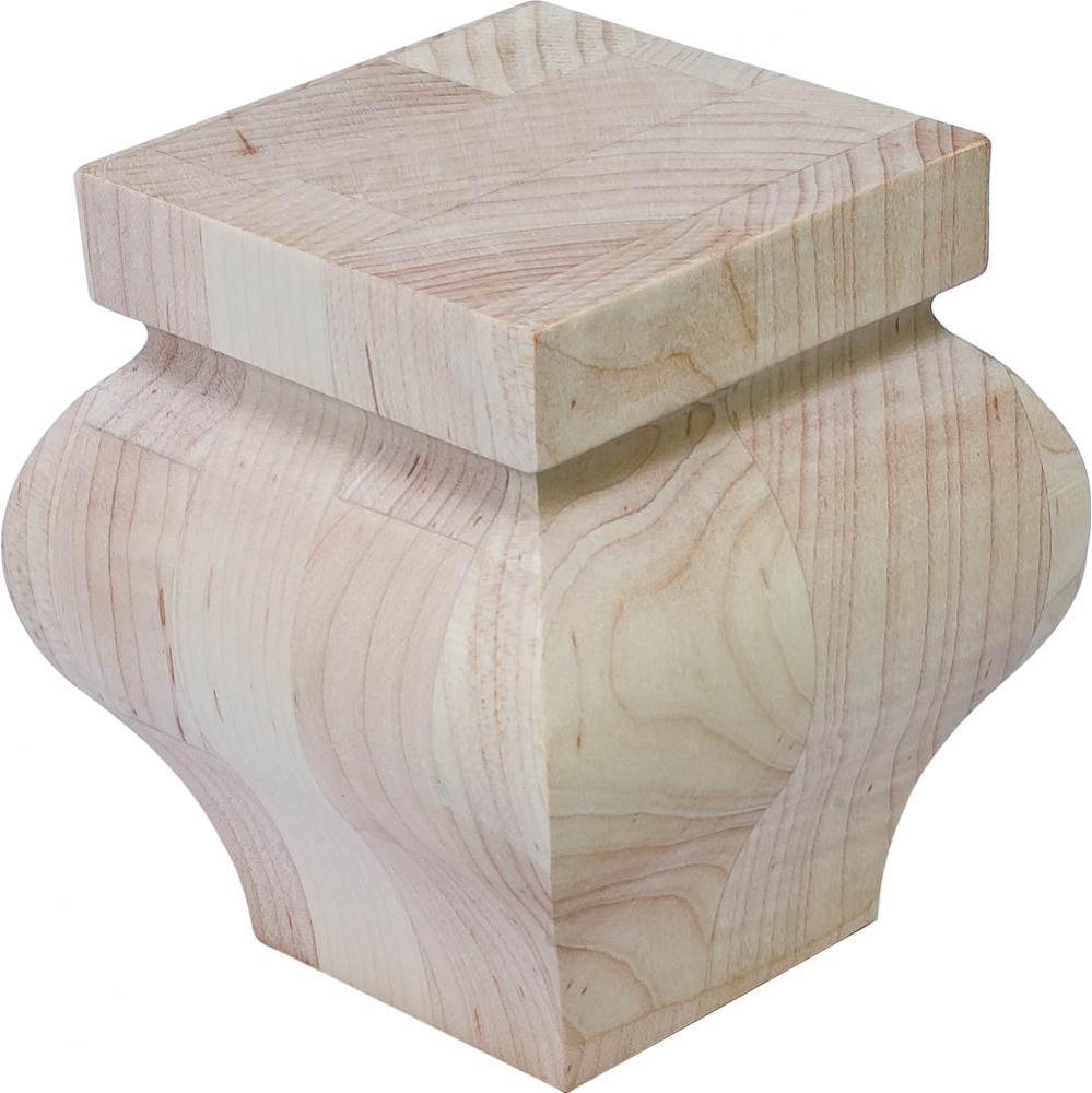 Foot Hannover Maple 3 5/8'' X 3 5/8'' X 4