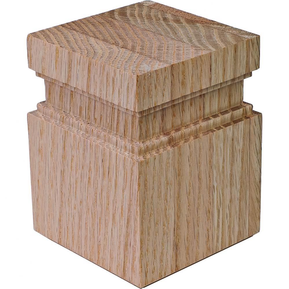 Foot Prairie Oak 3 5/16'' X 3 5/16'' X 4