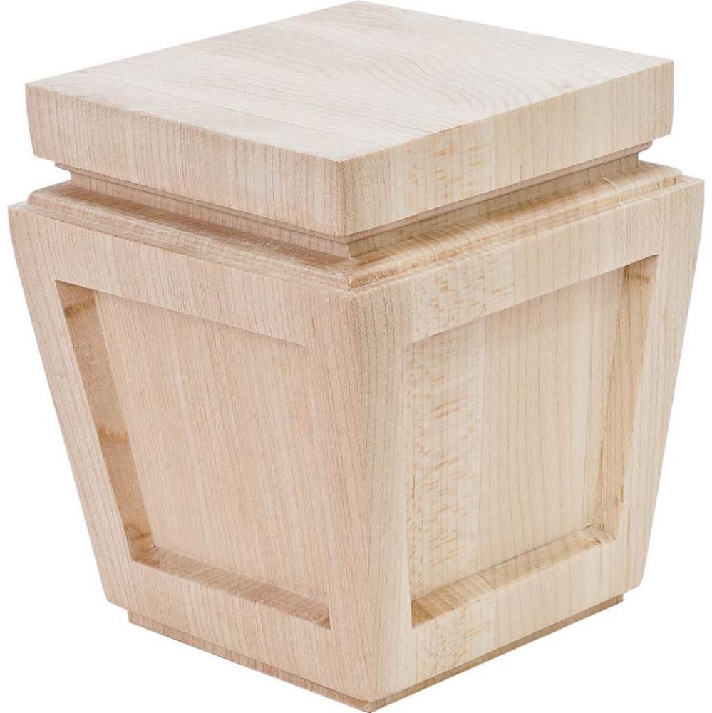 Foot Arcadian Maple 3 7/16''X3 7/16''X4