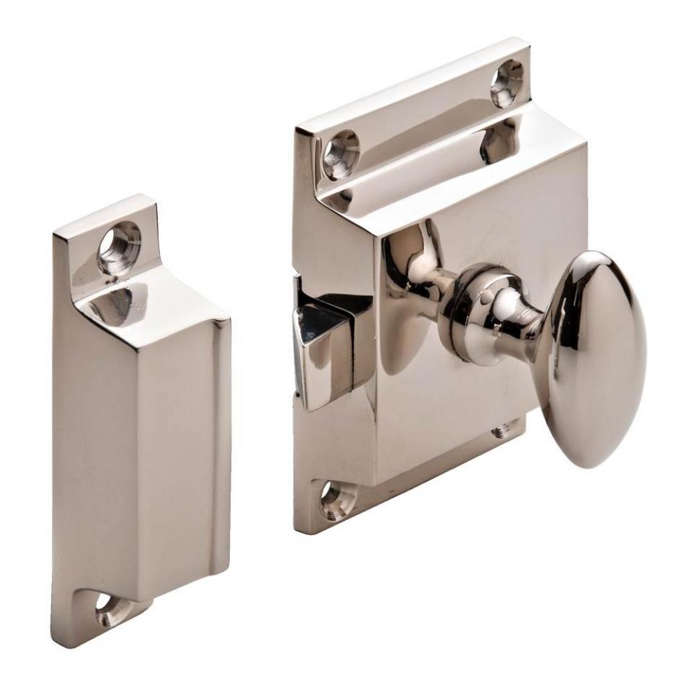 Cupboard Latch Brs Pol Ni 57 X 57mm