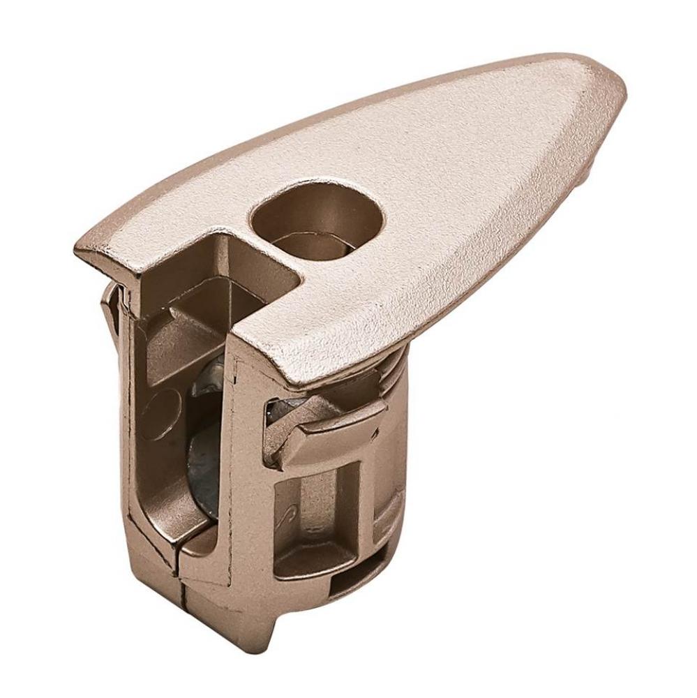 Rafix 20 HC Connector, plastic, nickel lacquered, 20mm with alignment dowel, for 32-50mm panel thi
