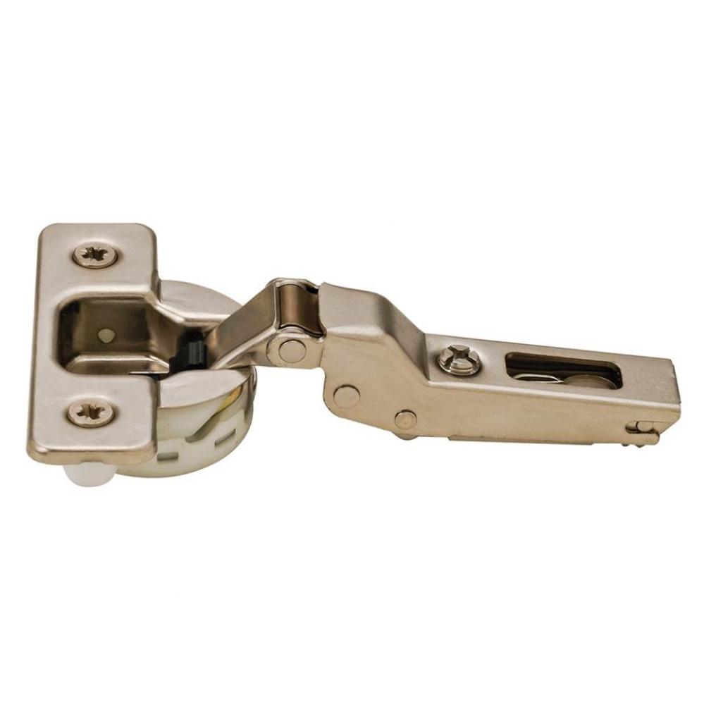 Salice C2RBGD9 Silentia hinge for thick doors, steel, nickel plated, 94 degrees, half overlay, wit