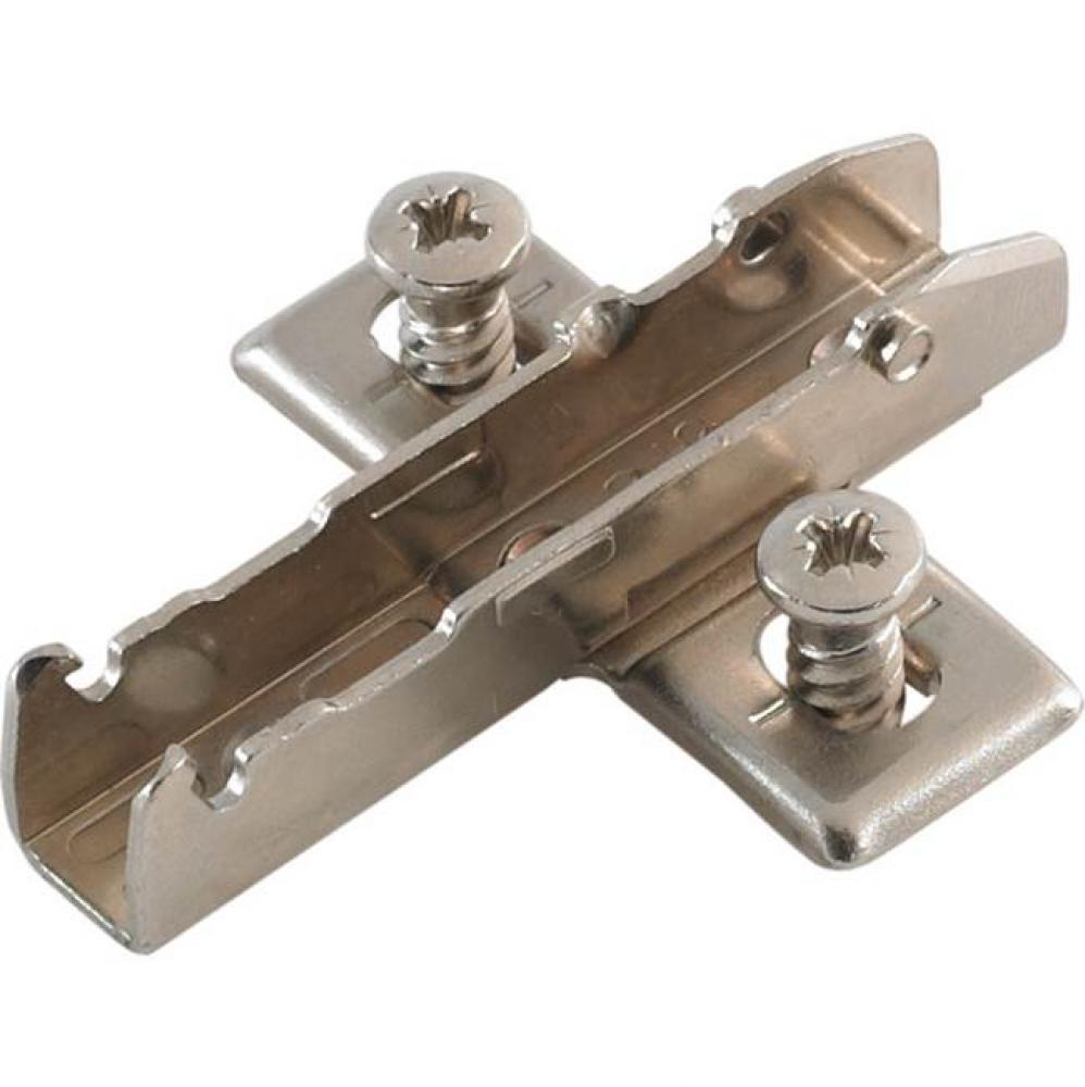 Grass Tiomos Wing Baseplate, 3-point fixing, 13.5mm euroscrew, steel, nickel-plated, 3.5mm