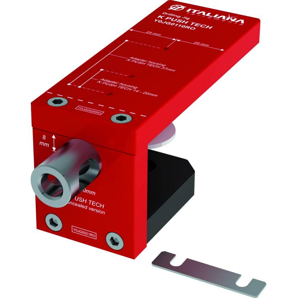 K Push Tech Drill Jig 16/18Mm Al Red