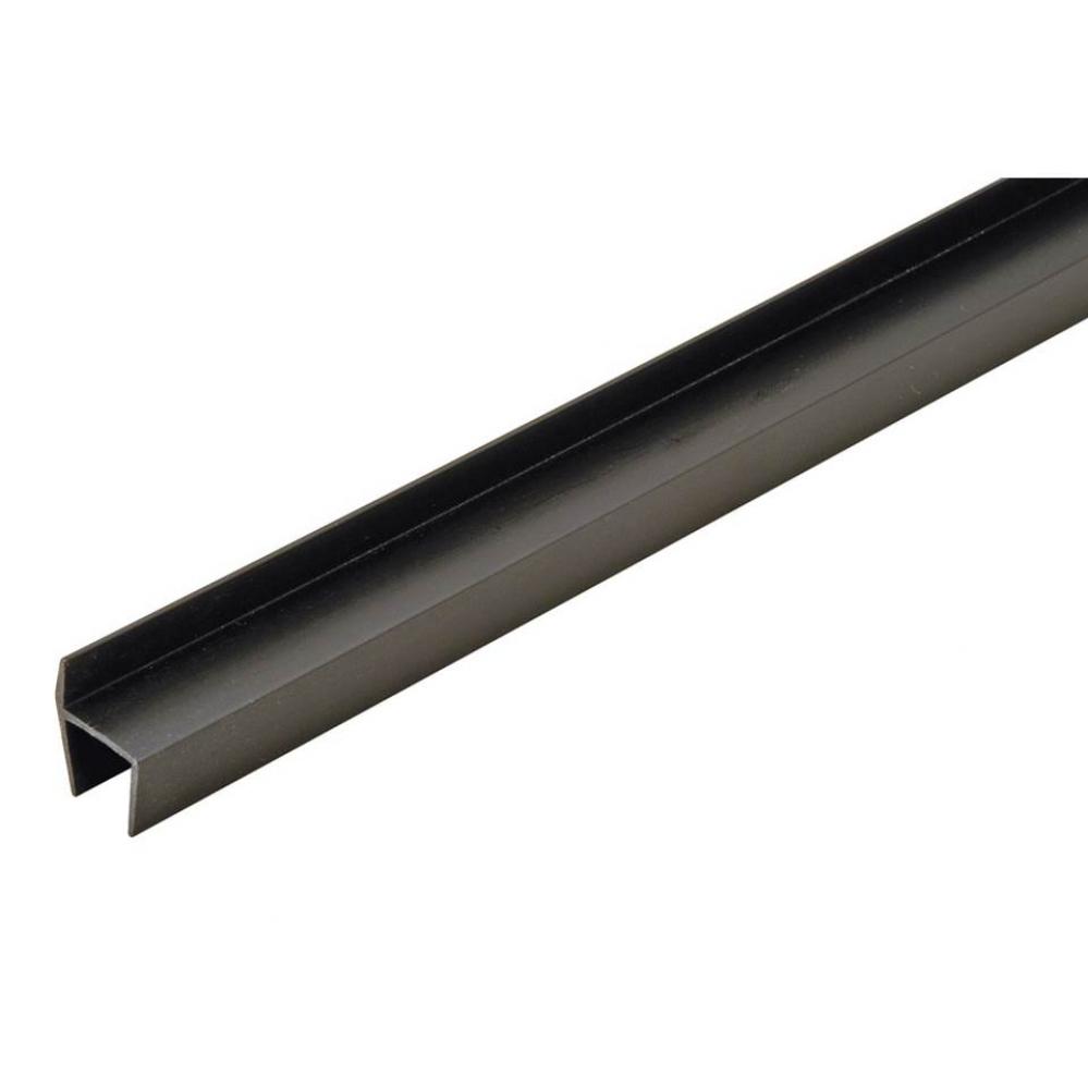 Hanging File Rail, plastic, black, 2.5 meter