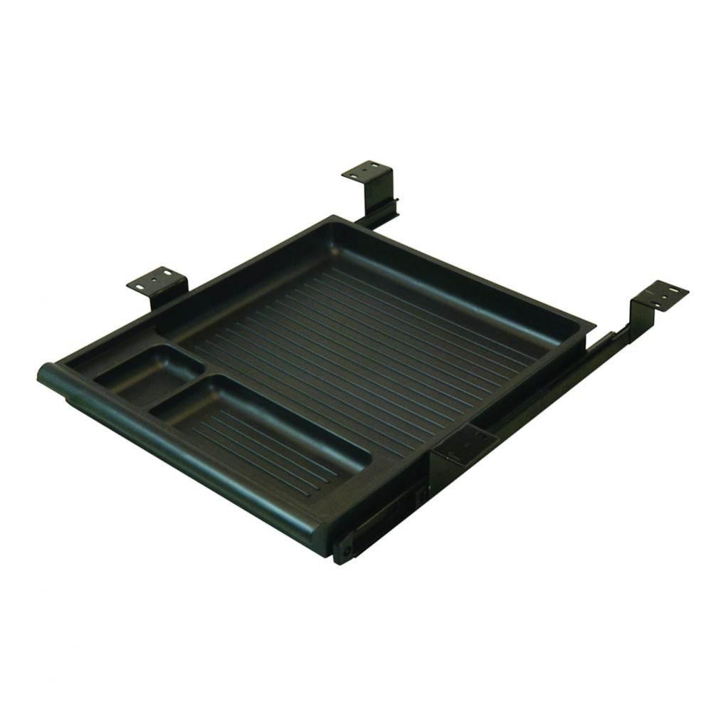 Pencil Drawer 3-Comp Pl Blk