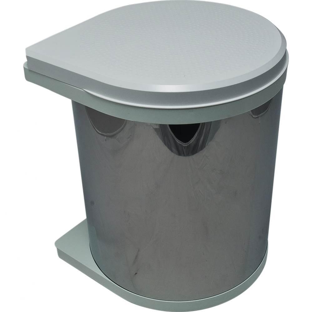 Trash Can Sta Steel/White 15 L