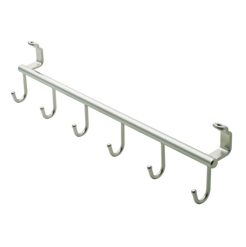 Rail W/6 Hooks St.Ni.Matt 380Mm