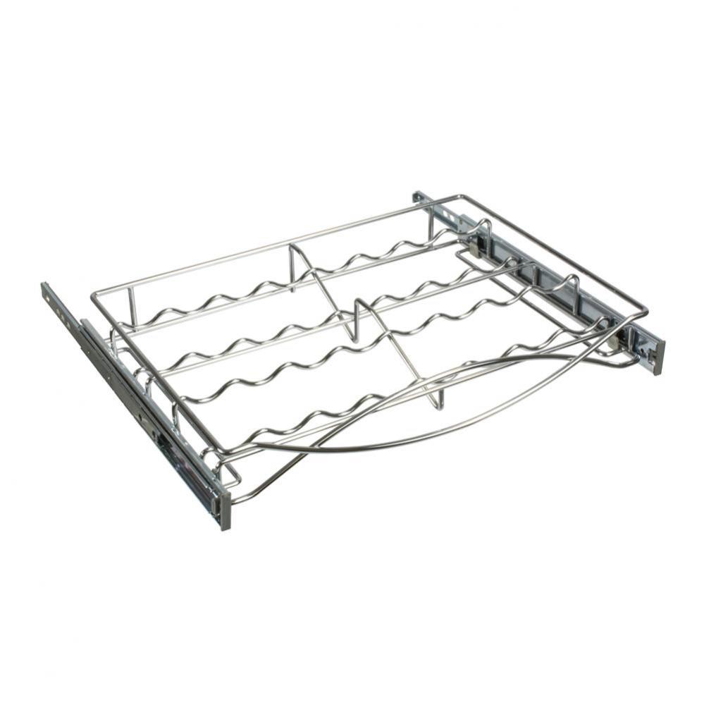 P-Out Spice Tray St Chr 24'' W/ Slide