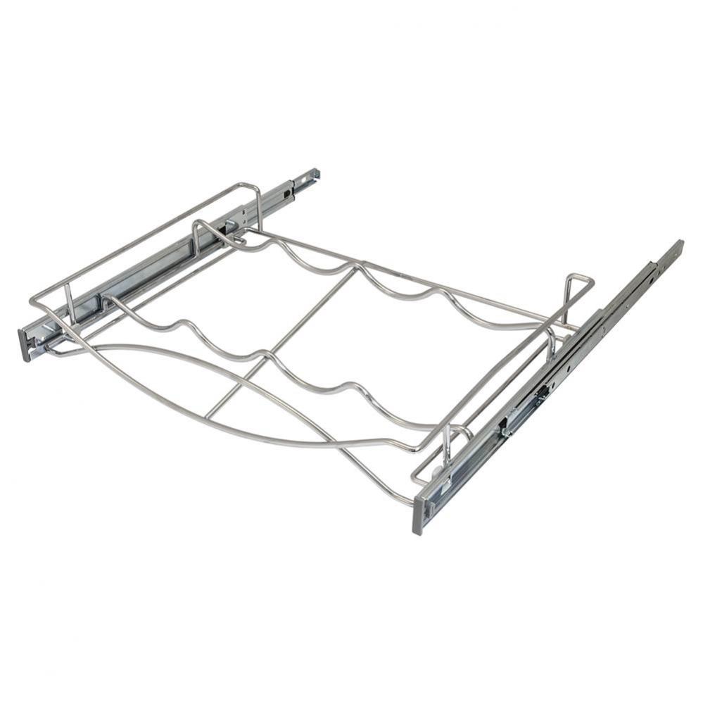 P-Out Wine Tray St Chr 18'' W/ Slide