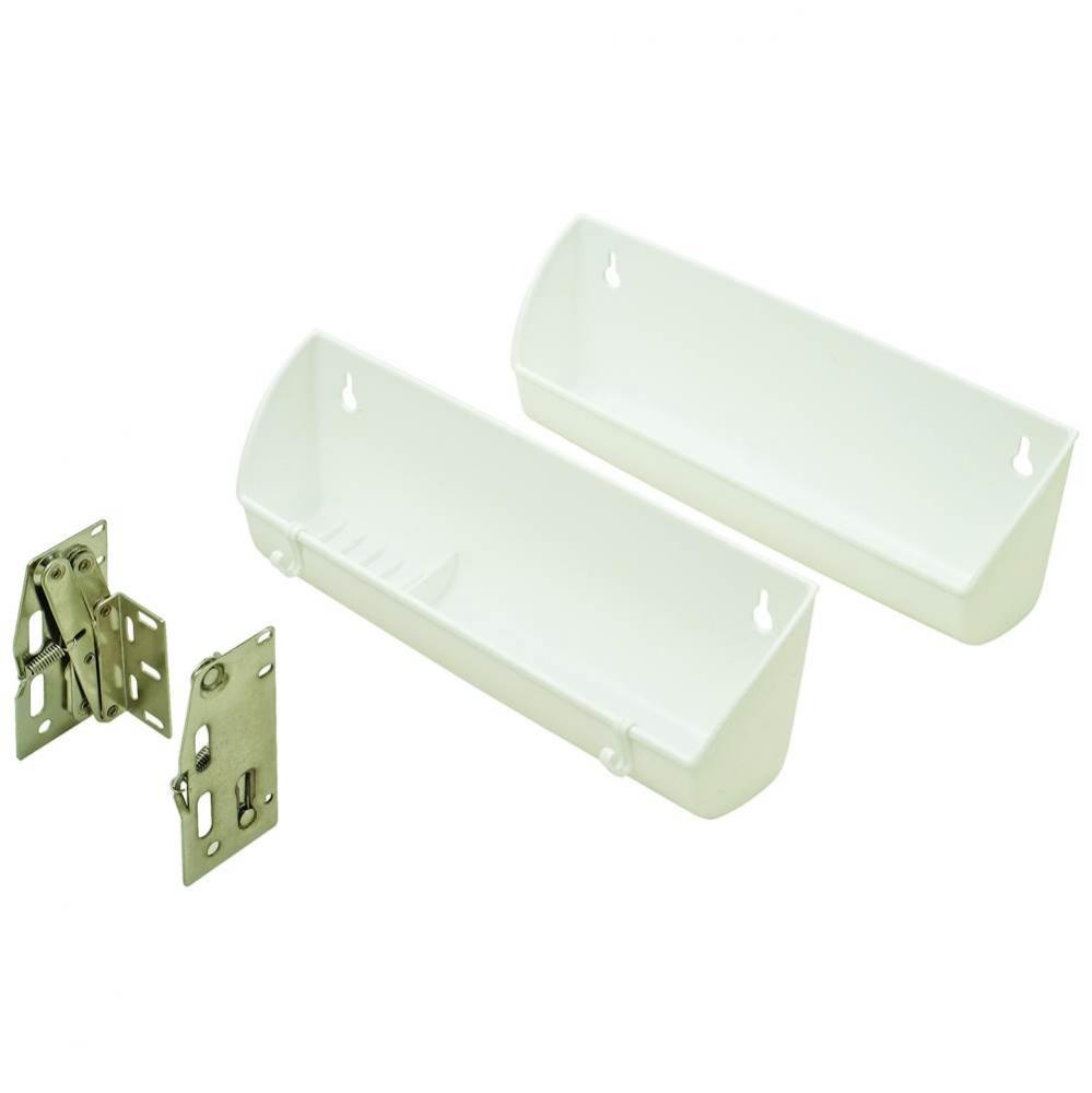 Sink Tilt-Out Tray Set W/Hng Pl Wh