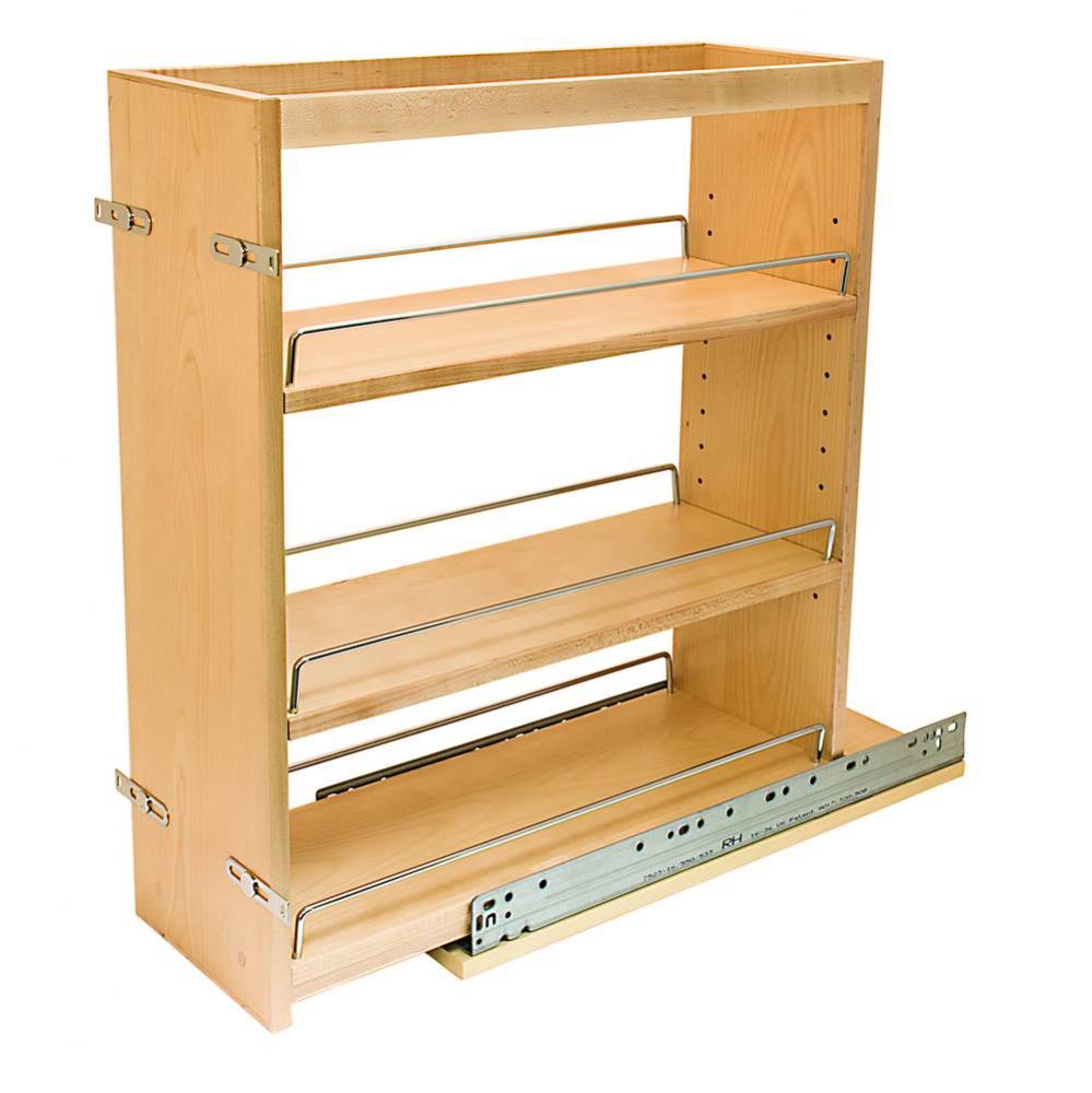 Base Pull-Out W/Adj Shelves Maple Sc 8