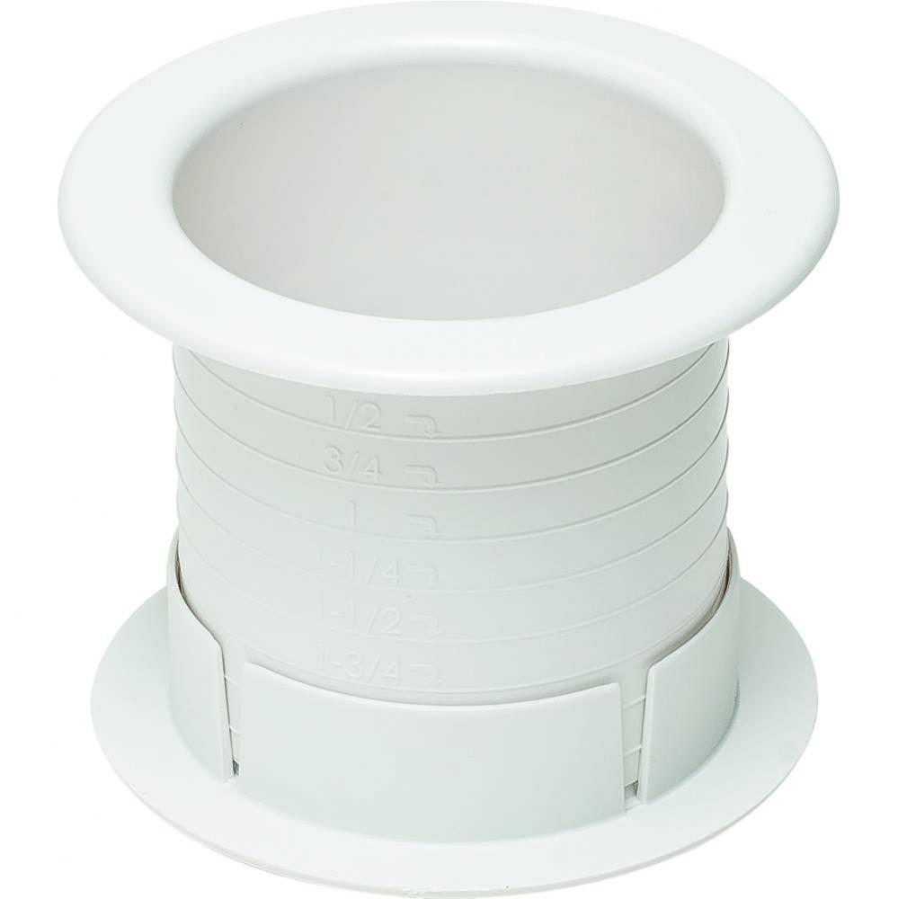 Dually Grommet 2.5'' Pl White