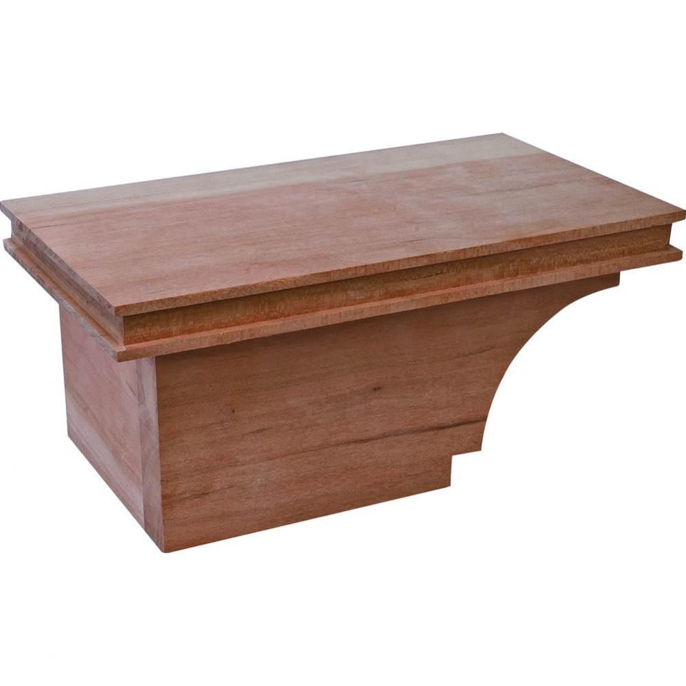 Cabinet Foot L Trans Chy 8 1/2X4 7/8X3