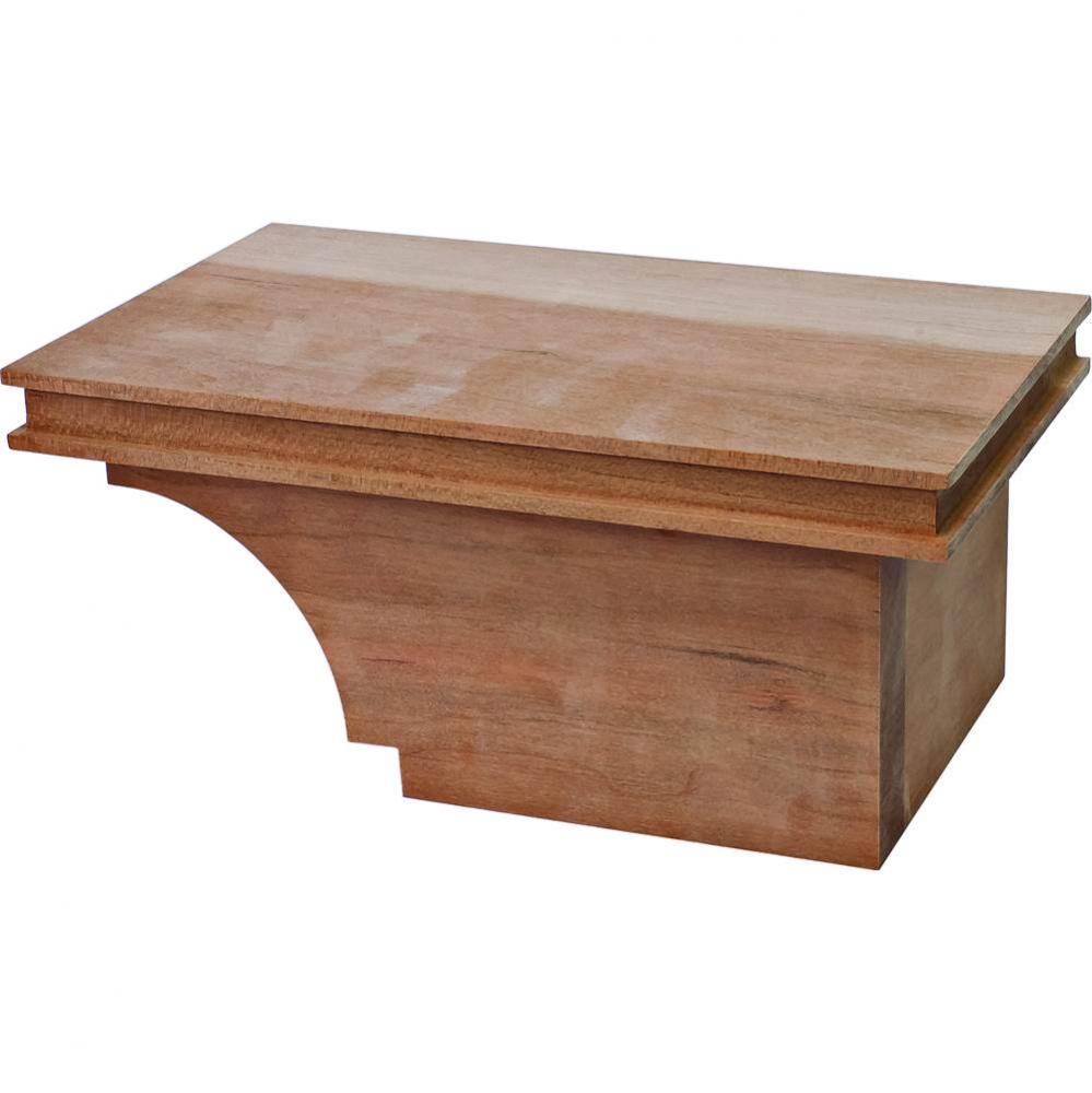 Cabinet Foot R Trans Chy 8 1/2X4 7/8X3