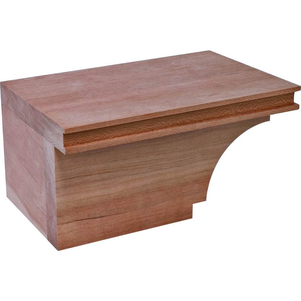 Cabinet Foot L Trans Chy 7 3/4X4 7/8X3