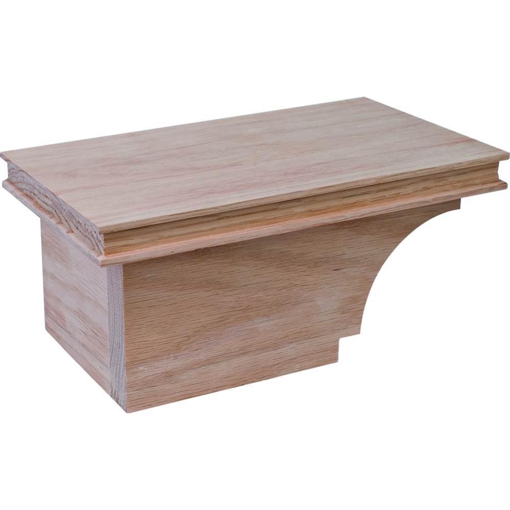 Cabinet Foot L Trans Oak 8 1/2X4 7/8X3