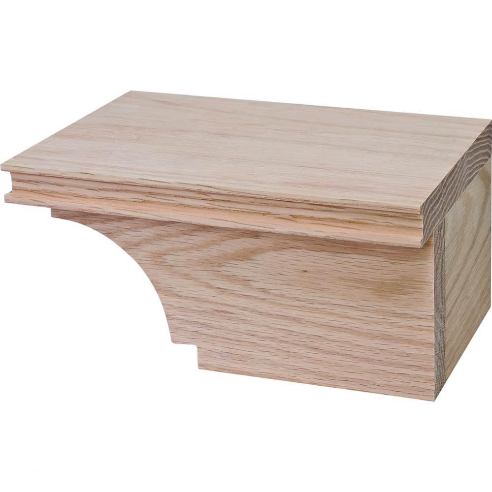 Cabinet Foot R Trans Oak 7 3/4X4 7/8X3