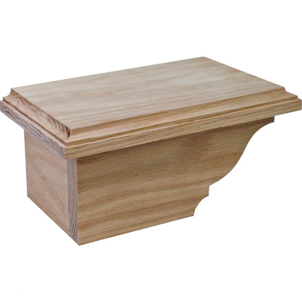 Cabinet Foot L Trad Oak 8 1/2X4 7/8X3