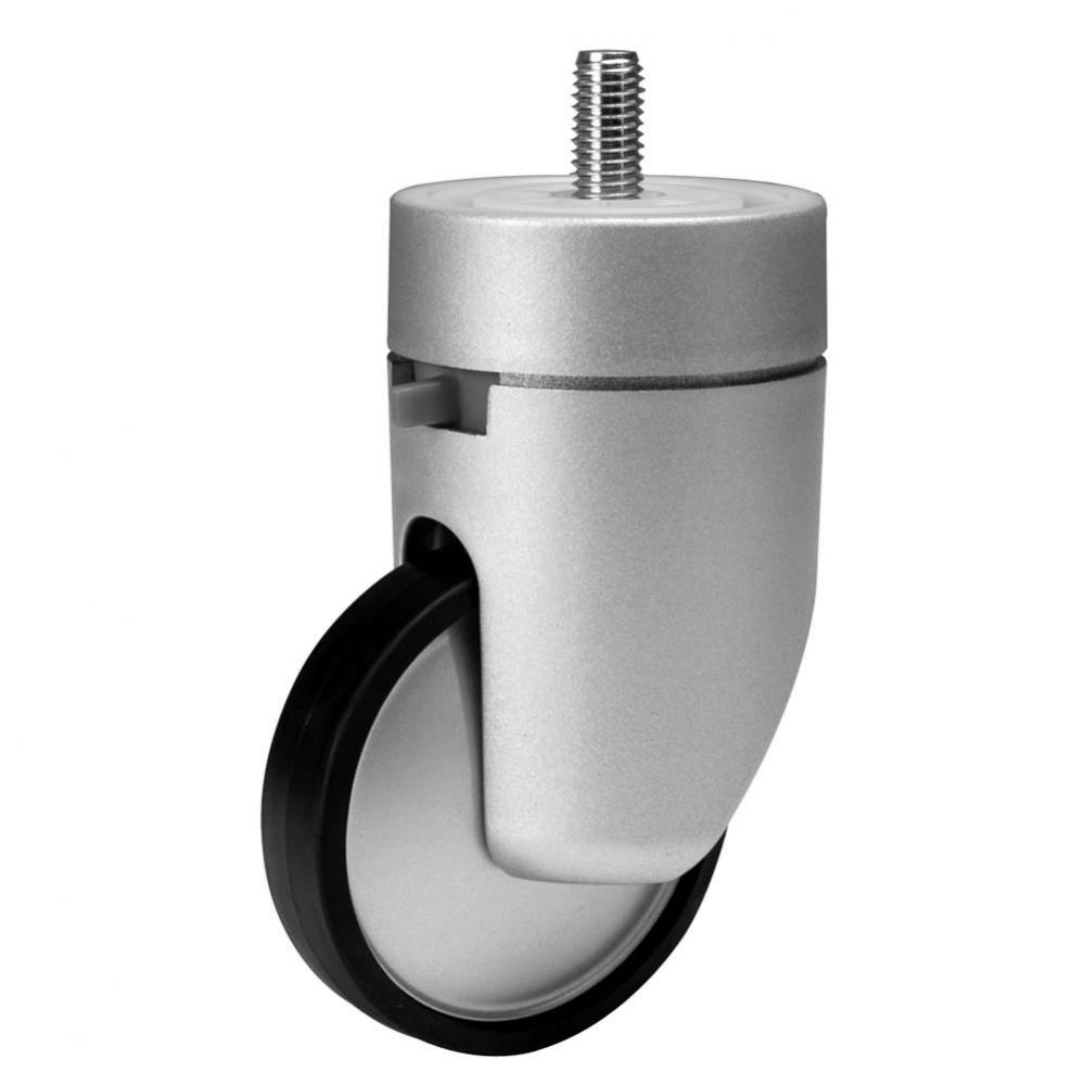 Caster Swiv/Lock Pl Silv/Silv 80Mm