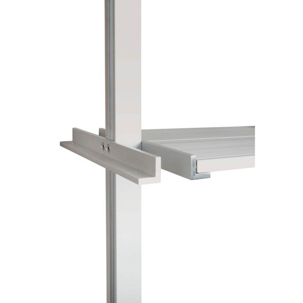 21C-Sta-Pole Sys Shelf Brck Al 9 7/8