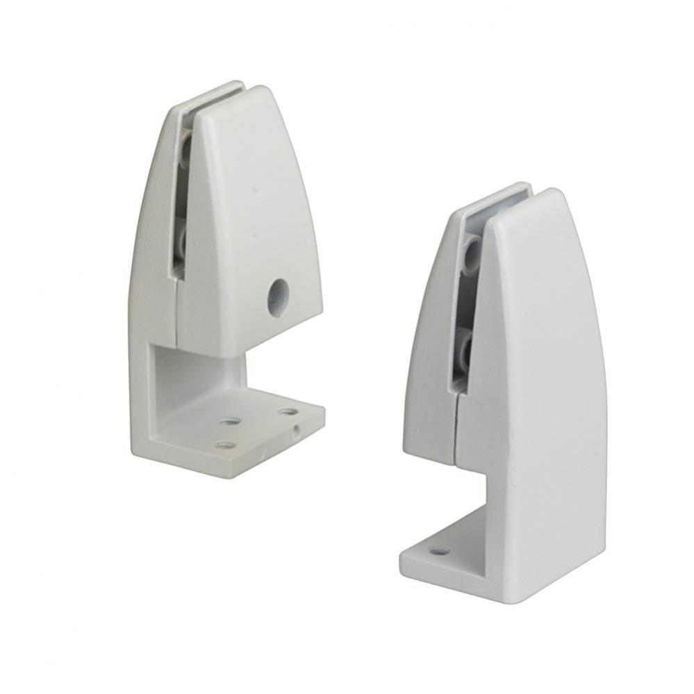 Screen Brackets Edge Mnt Al White