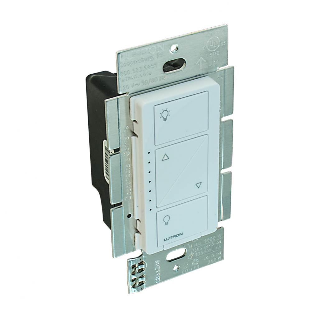 Dimmer Swtch Diva Caseta Pro Pl Wh 250W