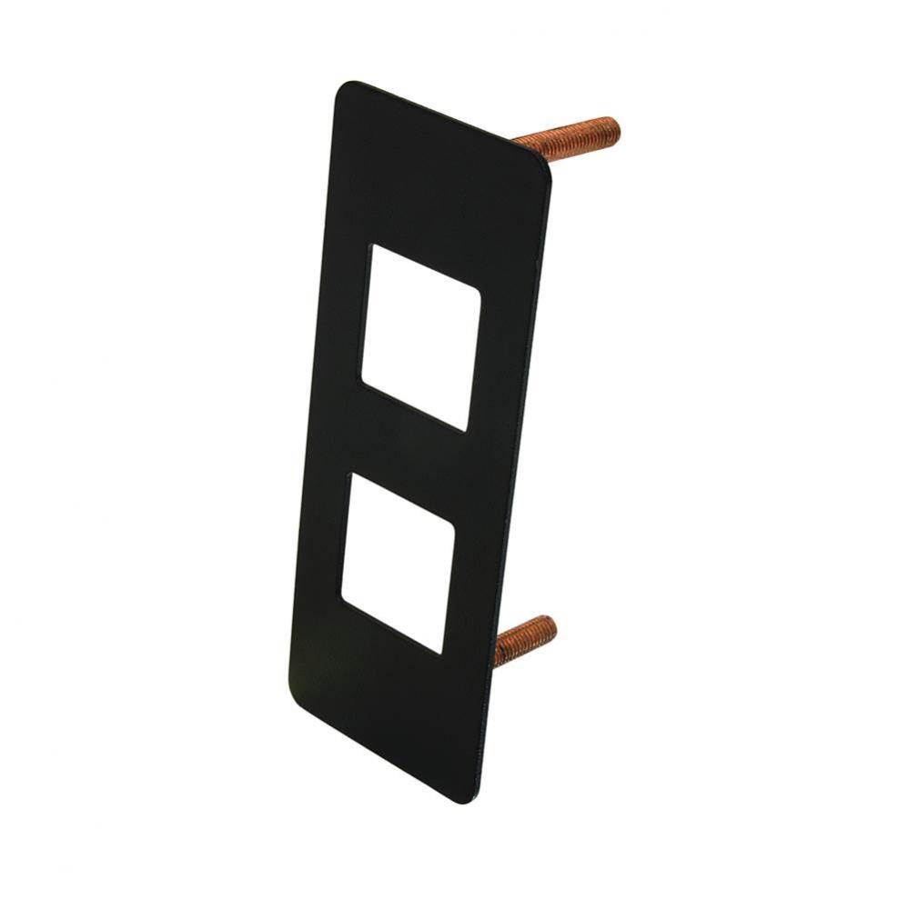 Dock 1100 Face Plate Steel Black