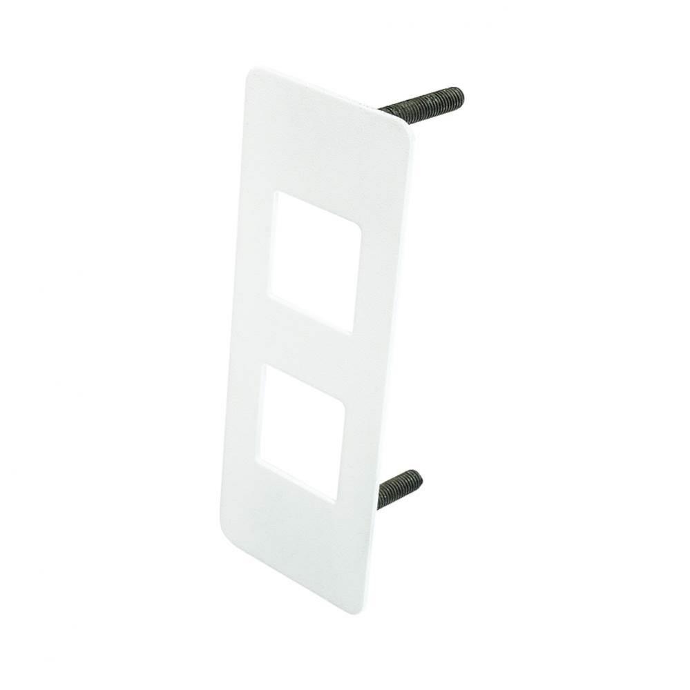 Dock 1100 Face Plate Steel White