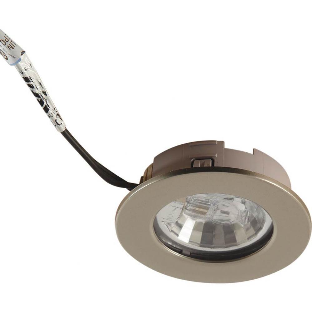 Halogen Light Recessed, plastic, nickel, 12V, 20watt