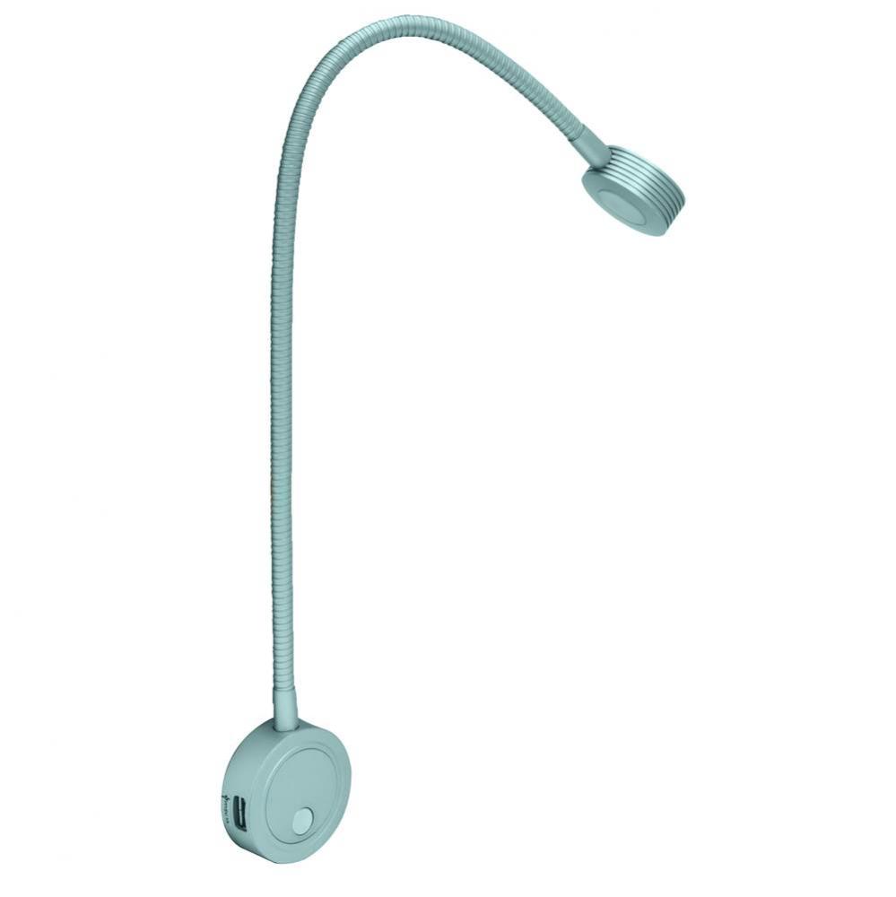 Led2034 12V/1.5W Flex 4000K Al Matt 2Usb