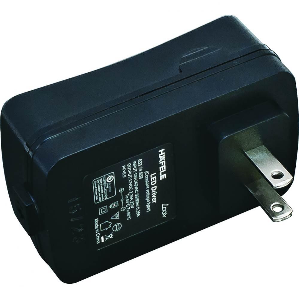 Led Wall Plug Driver 12V/27Ws Us Pl Bl
