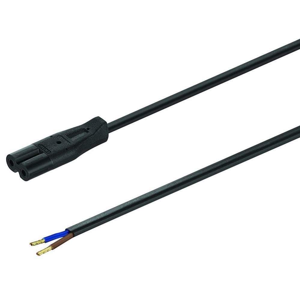 Led Power Cord F/Driver W/O Plug Bl 2M