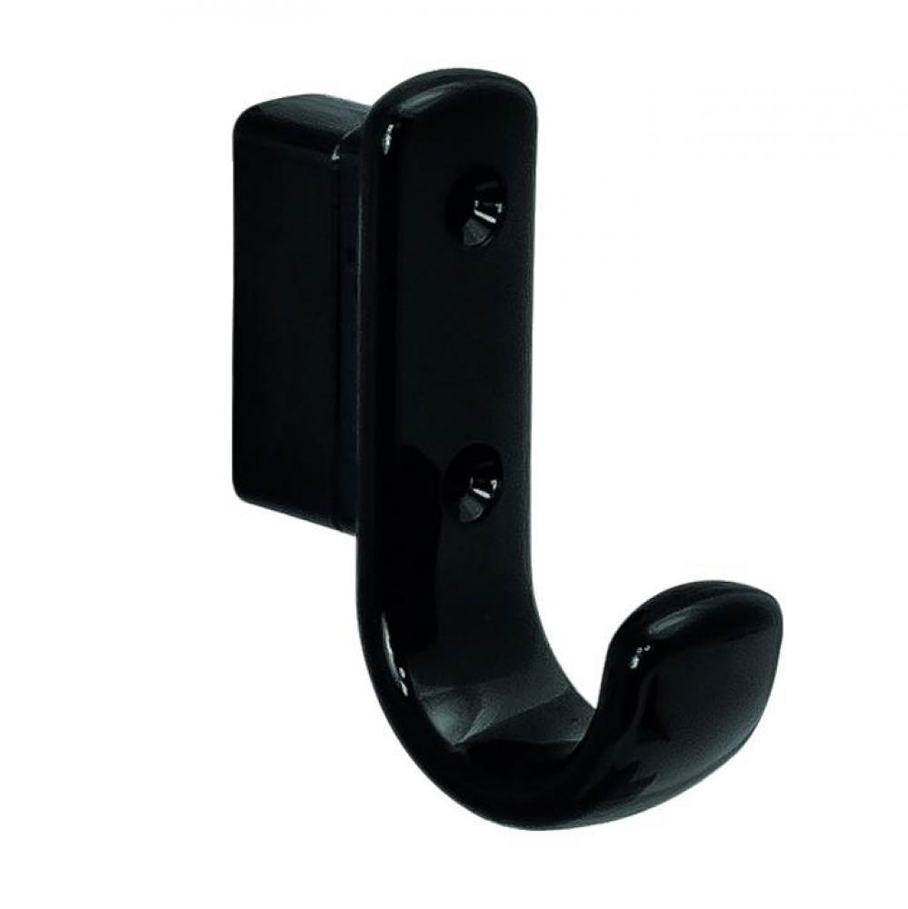 Coat Hook W/Spacer Pa Black 75X63Mm