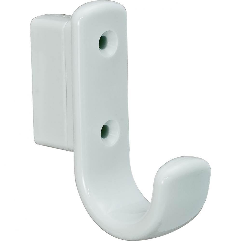 Coat Hook W/Spacer Pa Pure White 75X63Mm