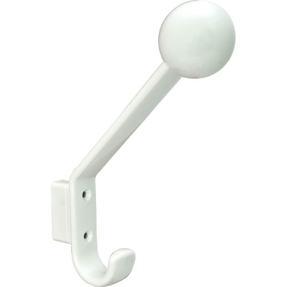 Coat and Hat Hook Pa Pure White 174X132Mm