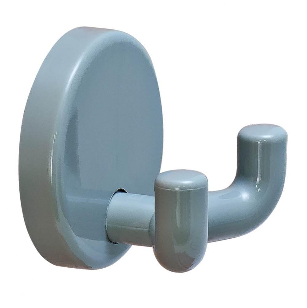 Wall Mtd Dbl Hook Pa Stone Gray 40X31Mm