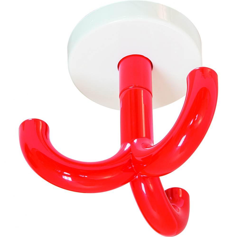 Ceiling Mtd Hook Pa White/Coral