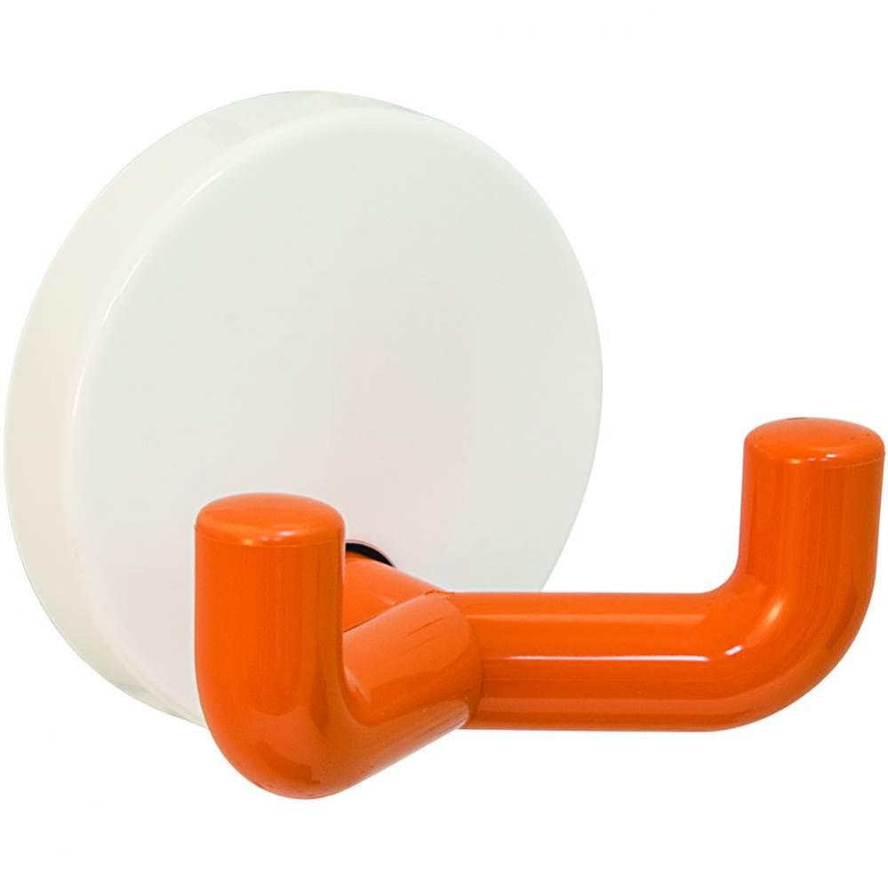 Wall Mtd Hook Pa White/Orange