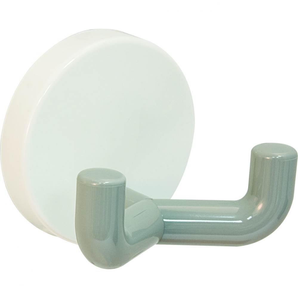 Wall Mtd Hook Pa White/Stone Gray