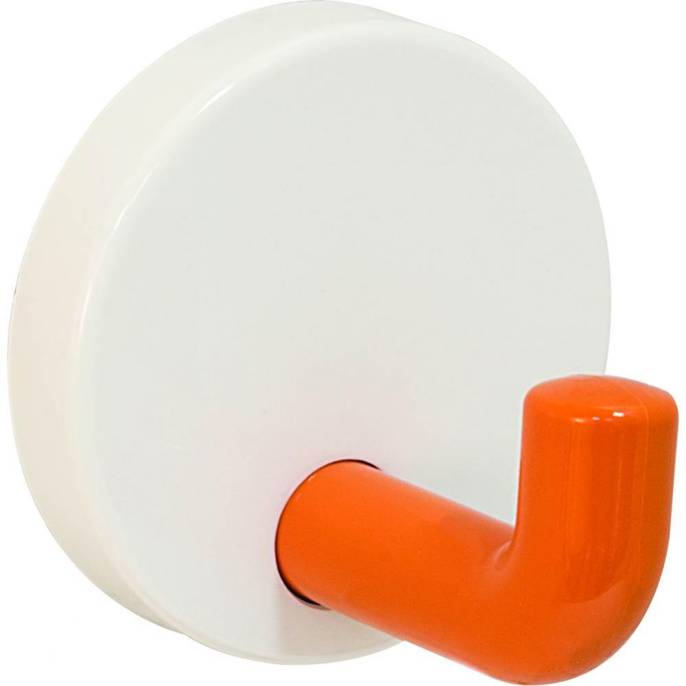 Wall Mtd Hook Pa White/Orange