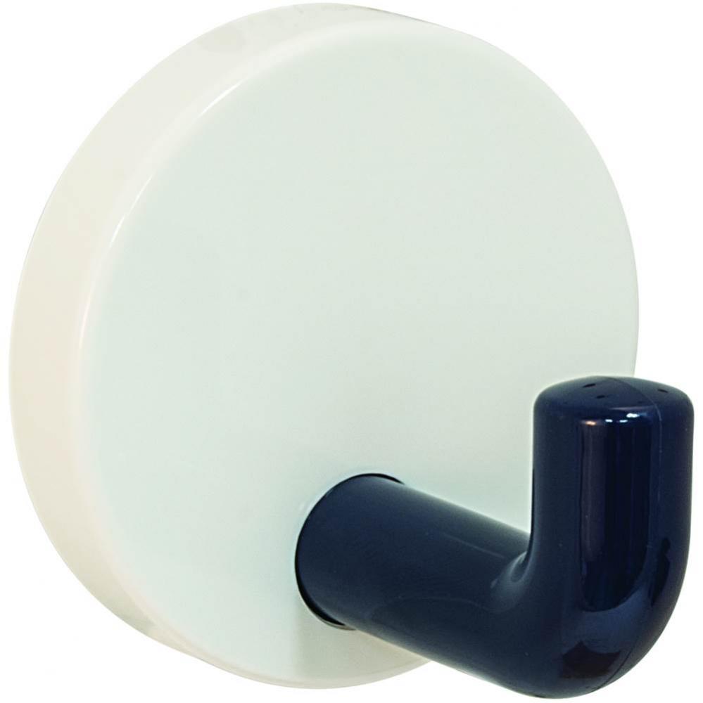 Wall Mtd Hook Pa White/Steel Blue