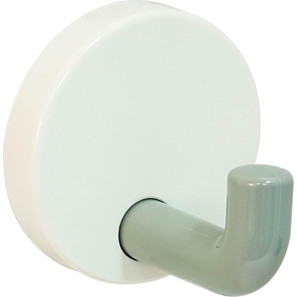 Wall Mtd Hook Pa White/Stone Gray