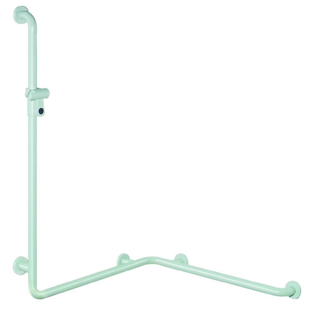 Shower Rail W/Hand Shower Hldr Wh